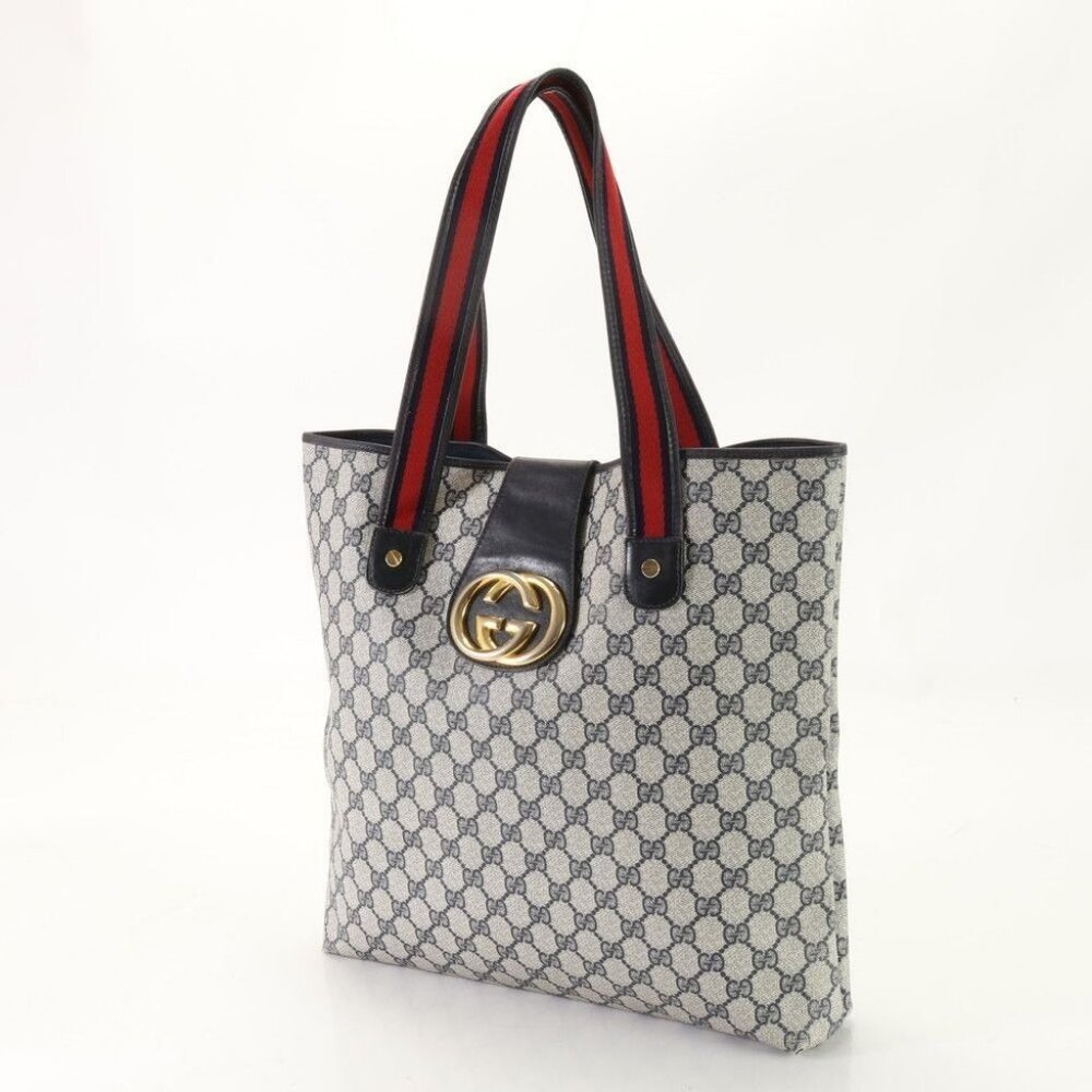 Authentic Gucci GG Marmont Sherry Large Tote Canvas Ophidia Shoulder Bag Handbag - Picture 3 of 9